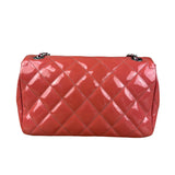 Chanel Pink Patent Quilted Small Coco Shine Flap Bag 2014
