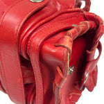 Chloe Red Leather Silverado Shoulder Bag