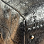 Chanel Black Leather Chocolate Bar Square-Stitched Bowler Shoulder Bag 2005
