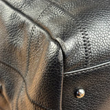Chanel Black Leather Chocolate Bar Square-Stitched Bowler Shoulder Bag 2005