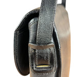 Dior Black Leather Vintage Flap Shoulder Bag