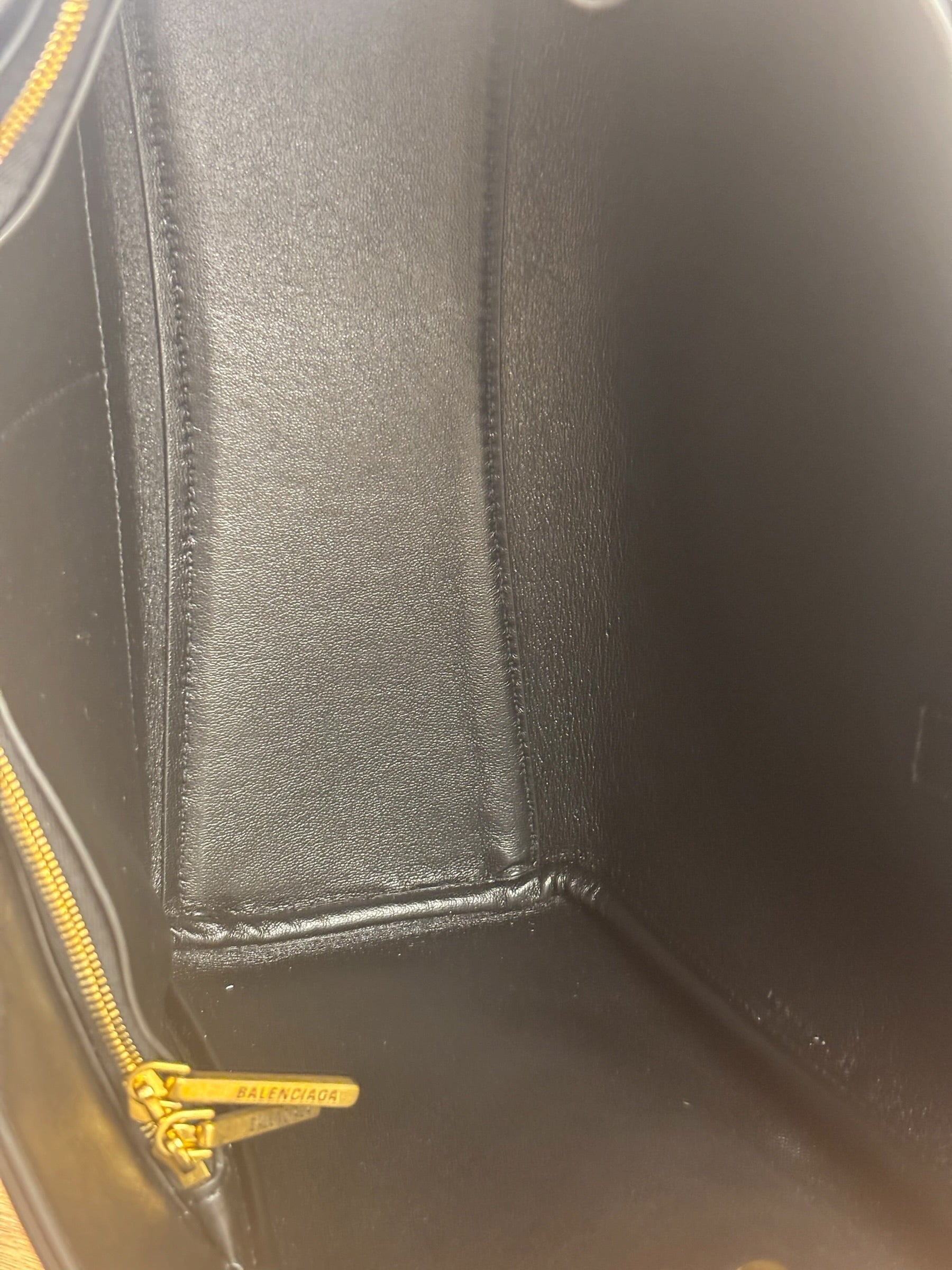 Balenciaga Black Leather Bel Air Carry All Two-Way Bag