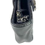Chanel Navy Patent Leather Matelasse Chain Pouch 2013