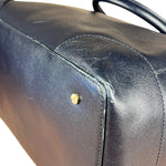 Tory Burch Saffiano Leather Navy Boston Bag