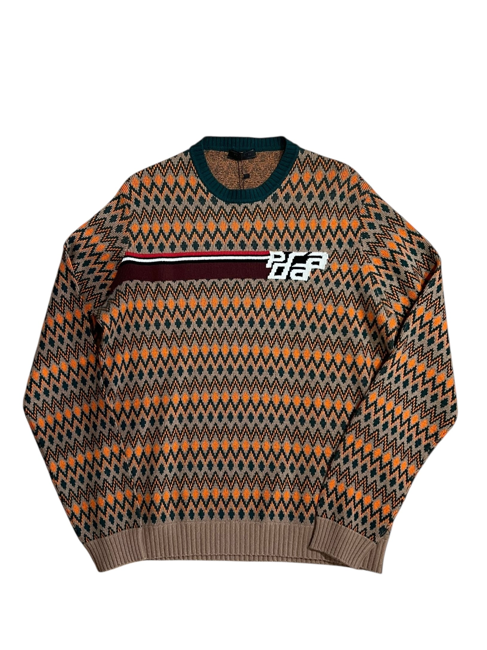 Prada 2018 Wool/Cashmere Patterned Sweater