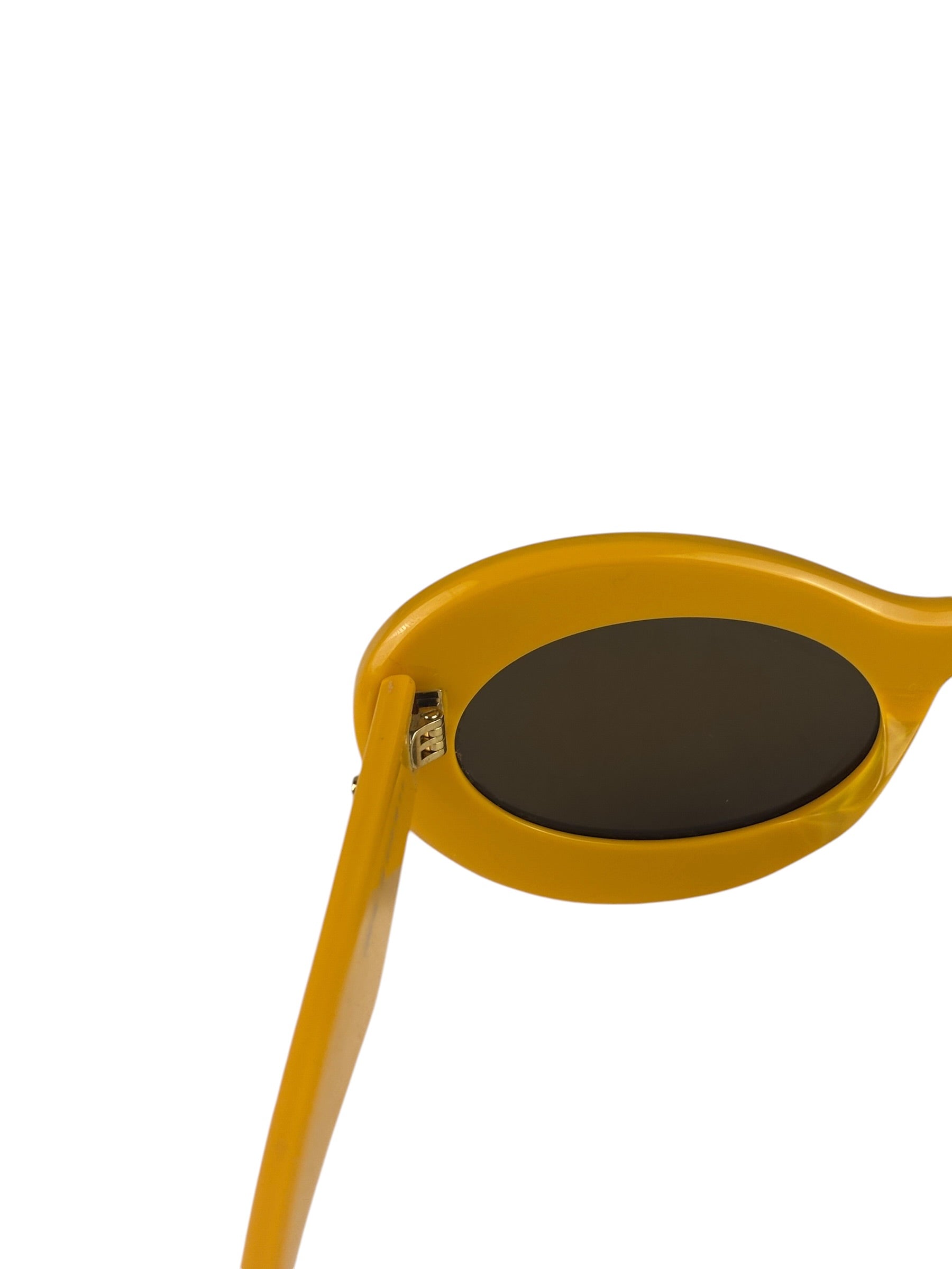 Loewe Glossy Yellow Paula's Ibiza Oval Sunglasses LW40110U