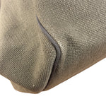 Bottega Venta Vintage Olive/Brown Canvas Large Shopper Shoulder Bag