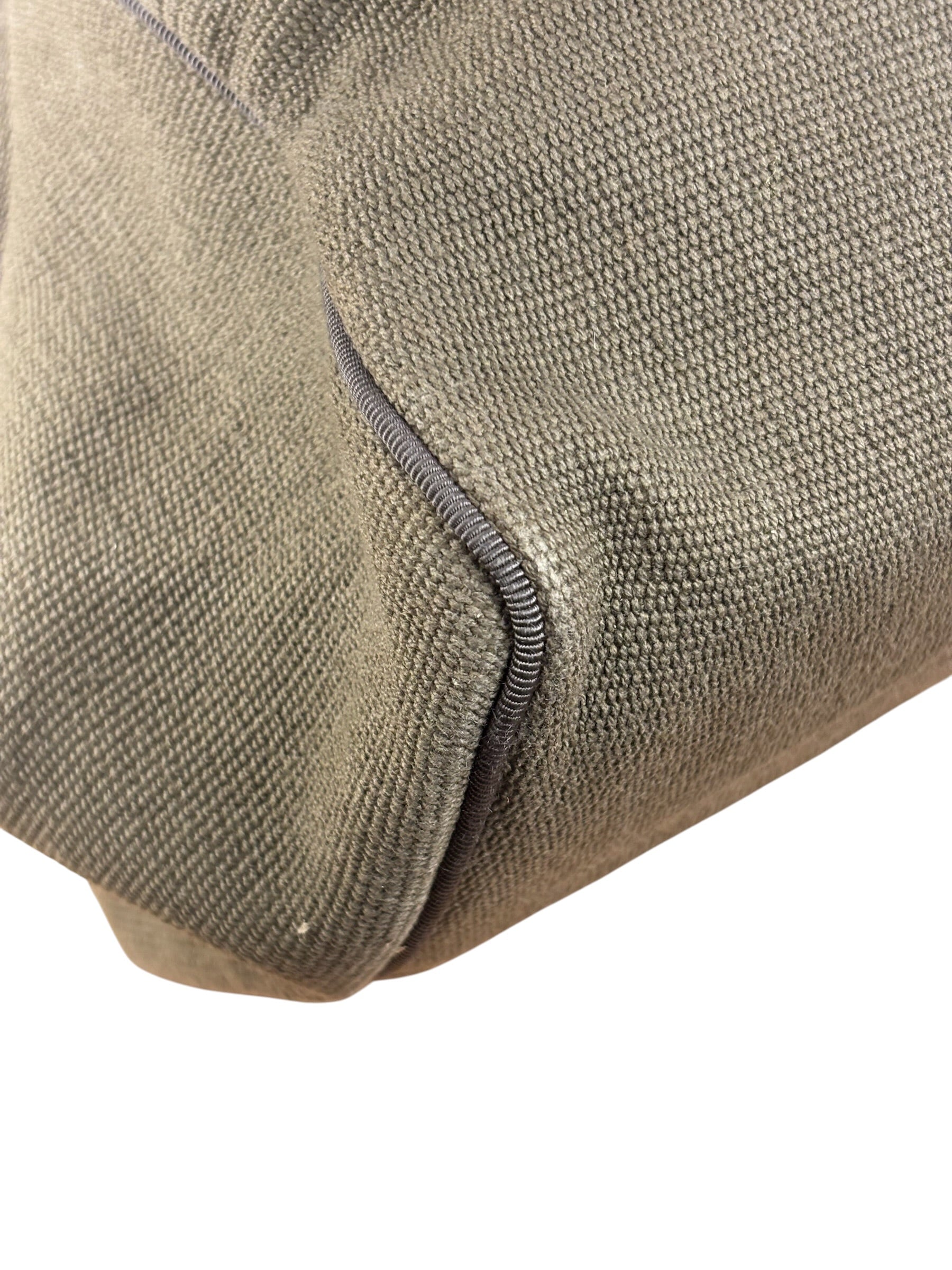 Bottega Venta Vintage Olive/Brown Canvas Large Shopper Shoulder Bag