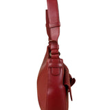 Loewe Vintage Red Leather Shoulder Bag