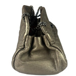 Chanel Metallic Gold Quilted Caviar Just Mademoiselle Bowling Bag 2010