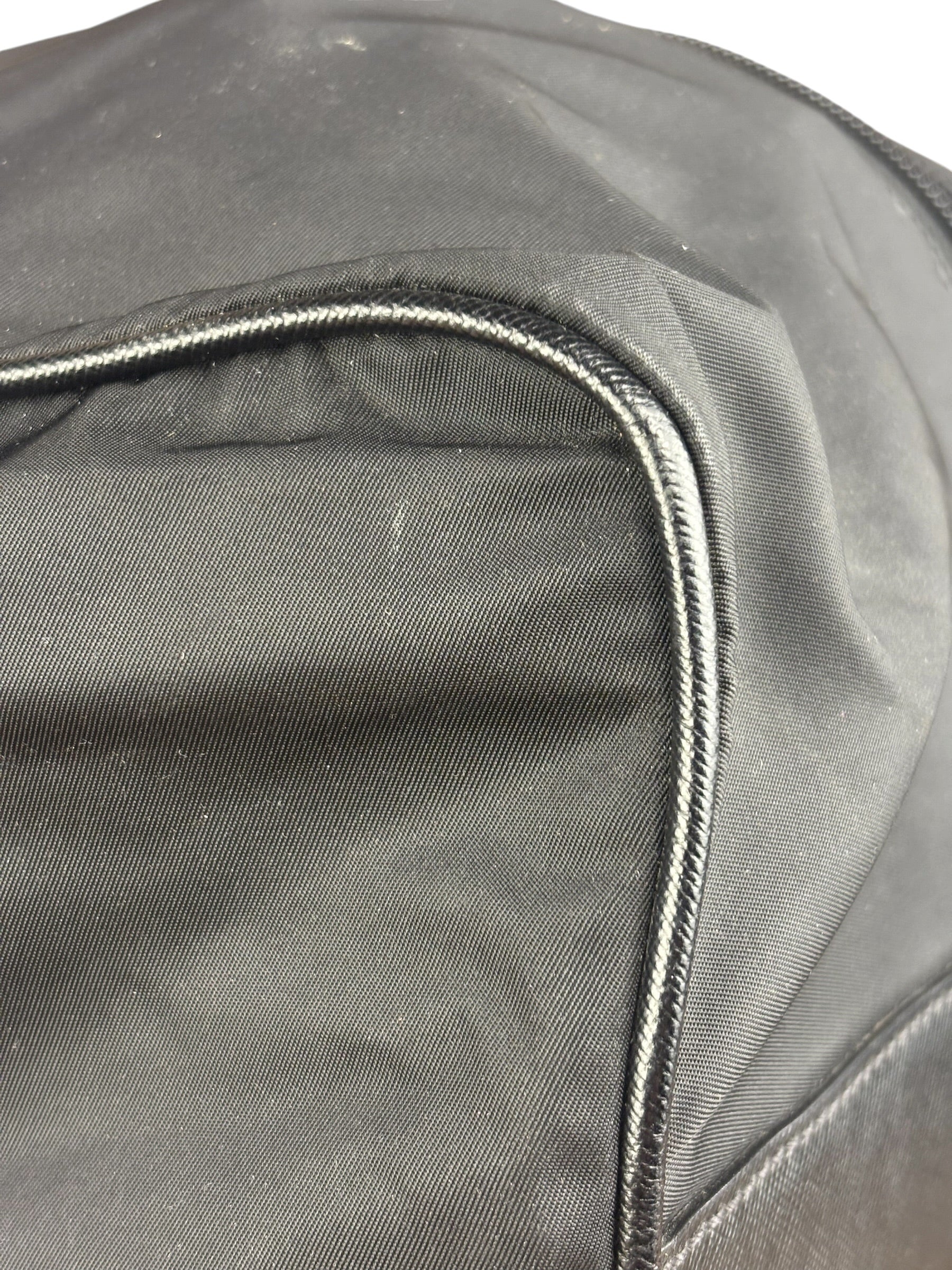 Prada Black Nylon Boston Travel Bag