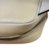 Versace Pastel Yellow Leather Logo Print Belt Bag