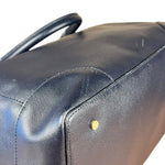 Tory Burch Saffiano Leather Navy Boston Bag