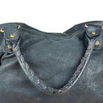 Balenciaga Black Leather Giant Gold City Two-Way Bag 21