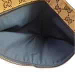Gucci Beige/Navy Leather Trim GG Belt Bag