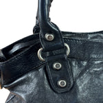 Balenciaga Black Leather Moto City Two-Way Bag