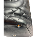 Chanel Black Quilted Calfskin Cambon Ligne Tote 2003