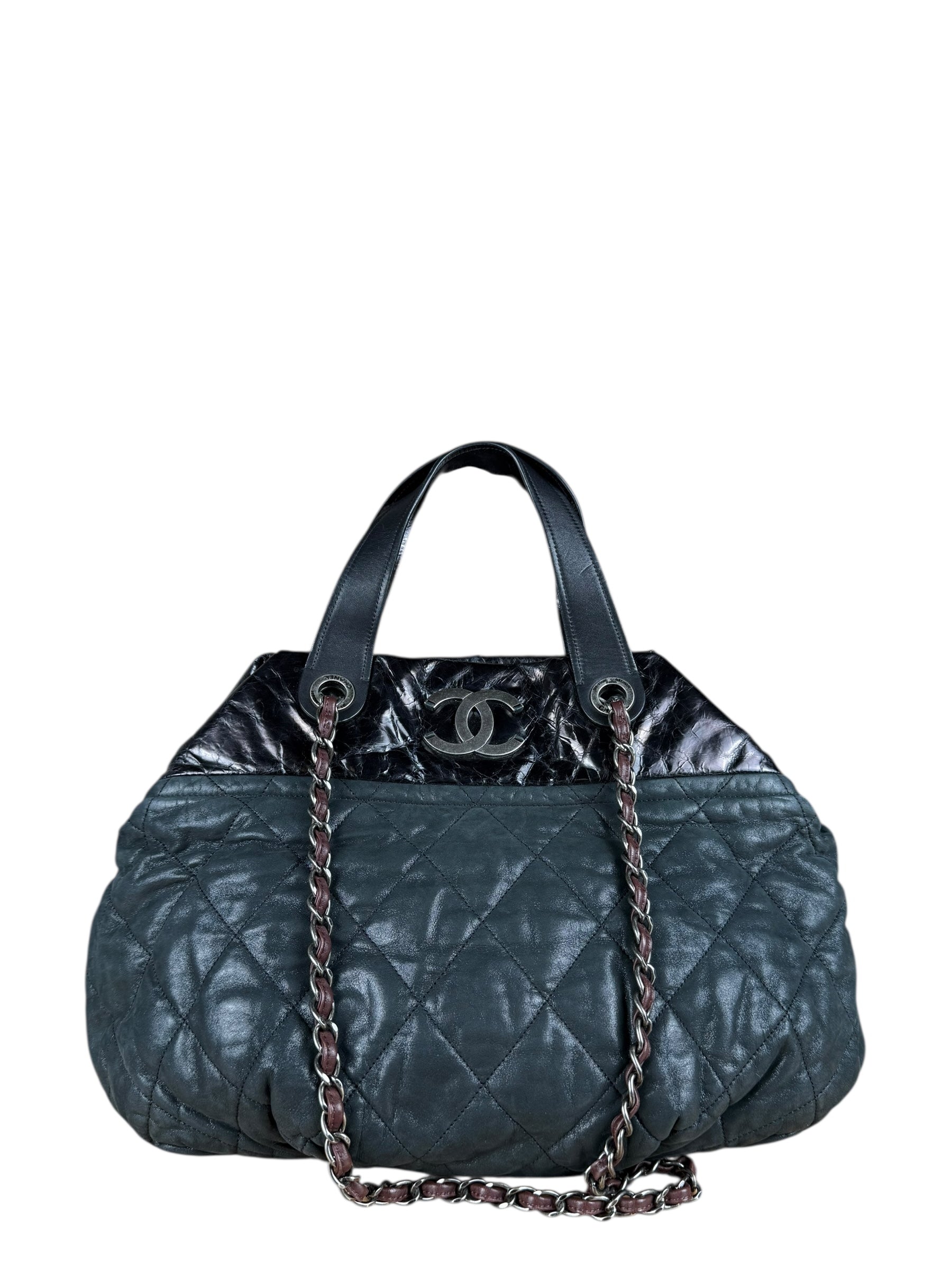 Chanel Matelasse In The Mix Leather Chain Tote '09