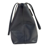 Coach Navy Crossgrain Leather City Zip Shoulder Bag