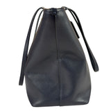 Coach Navy Crossgrain Leather City Zip Shoulder Bag