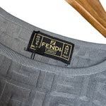 Fendi FF Sleeveless Top Grey