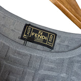 Fendi FF Sleeveless Top Grey