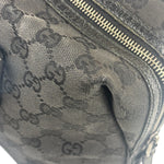 Gucci Black GG Canvas Monogram Hand Bag