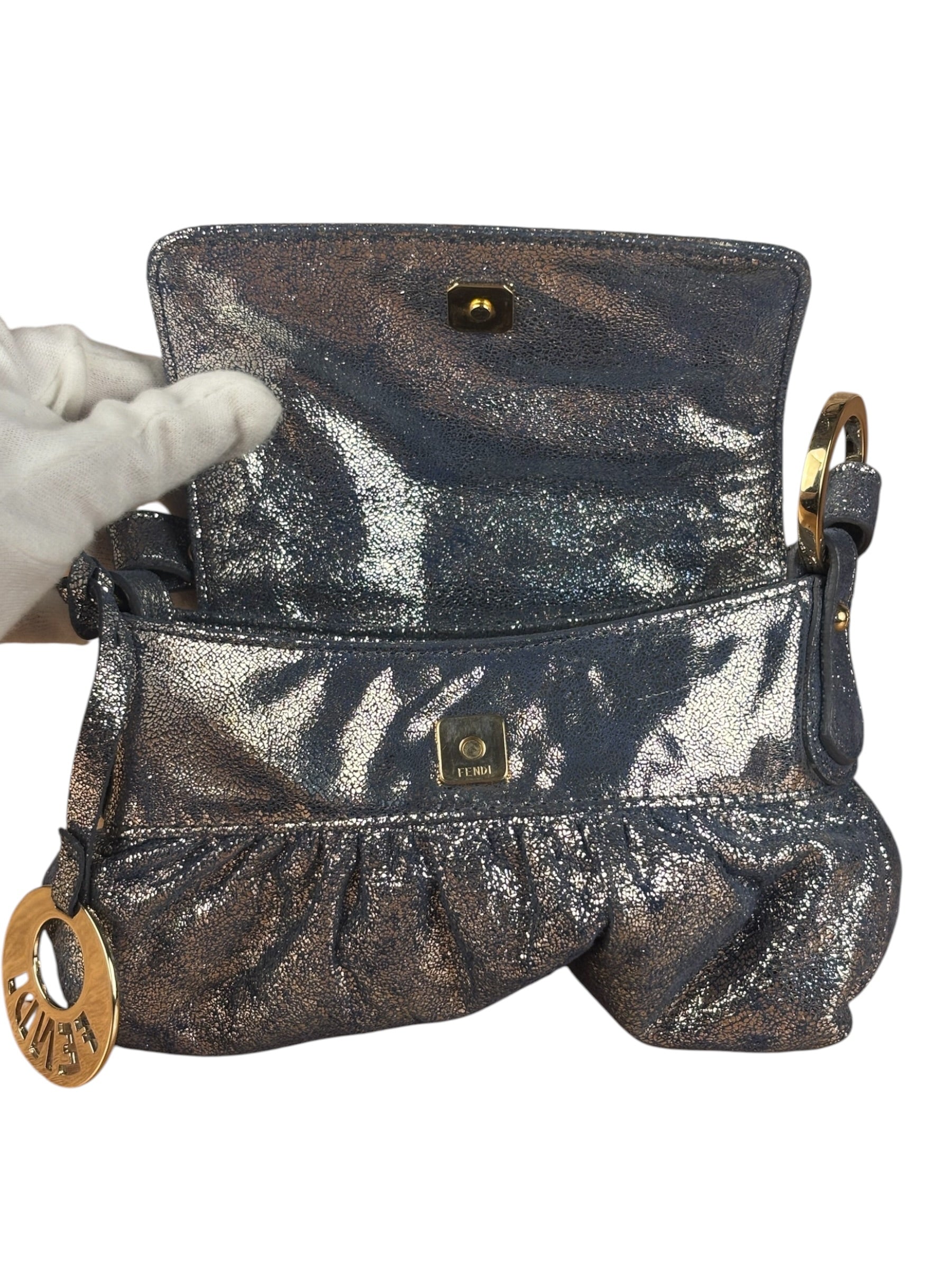 Fendi Mini Chef Bag Metallic