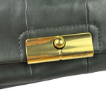 Coach Dark Green Leather Kristin Willow Shoulder Bag