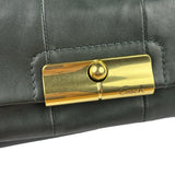 Coach Dark Green Leather Kristin Willow Shoulder Bag