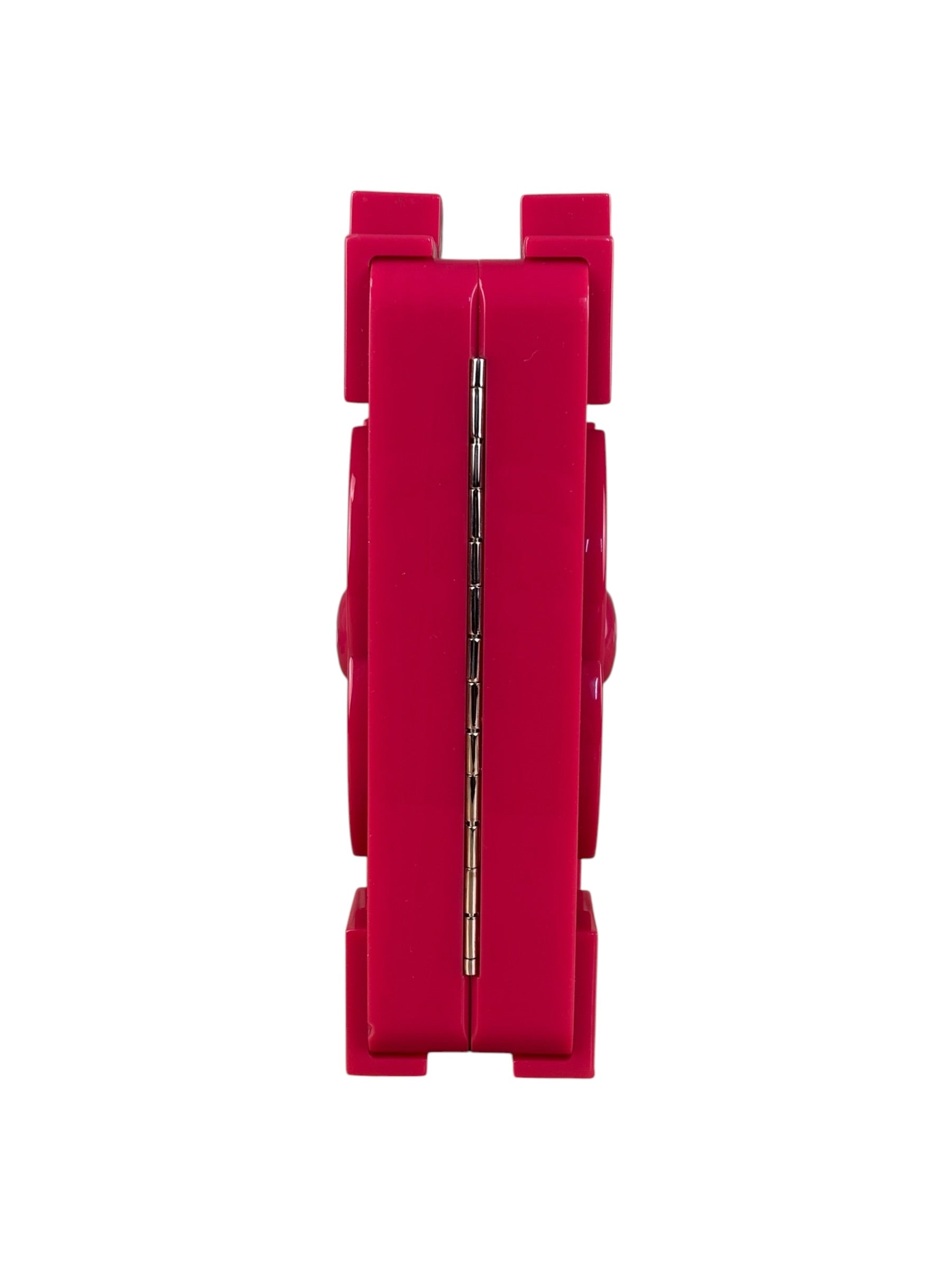 Chanel Rare Pink Plexi Brick Lego Clutch/Shoulder Bag 2014