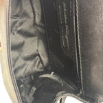 Ferragamo Black Leather Flap Mini Shoulder Bag