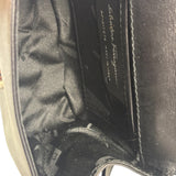 Ferragamo Black Leather Flap Mini Shoulder Bag