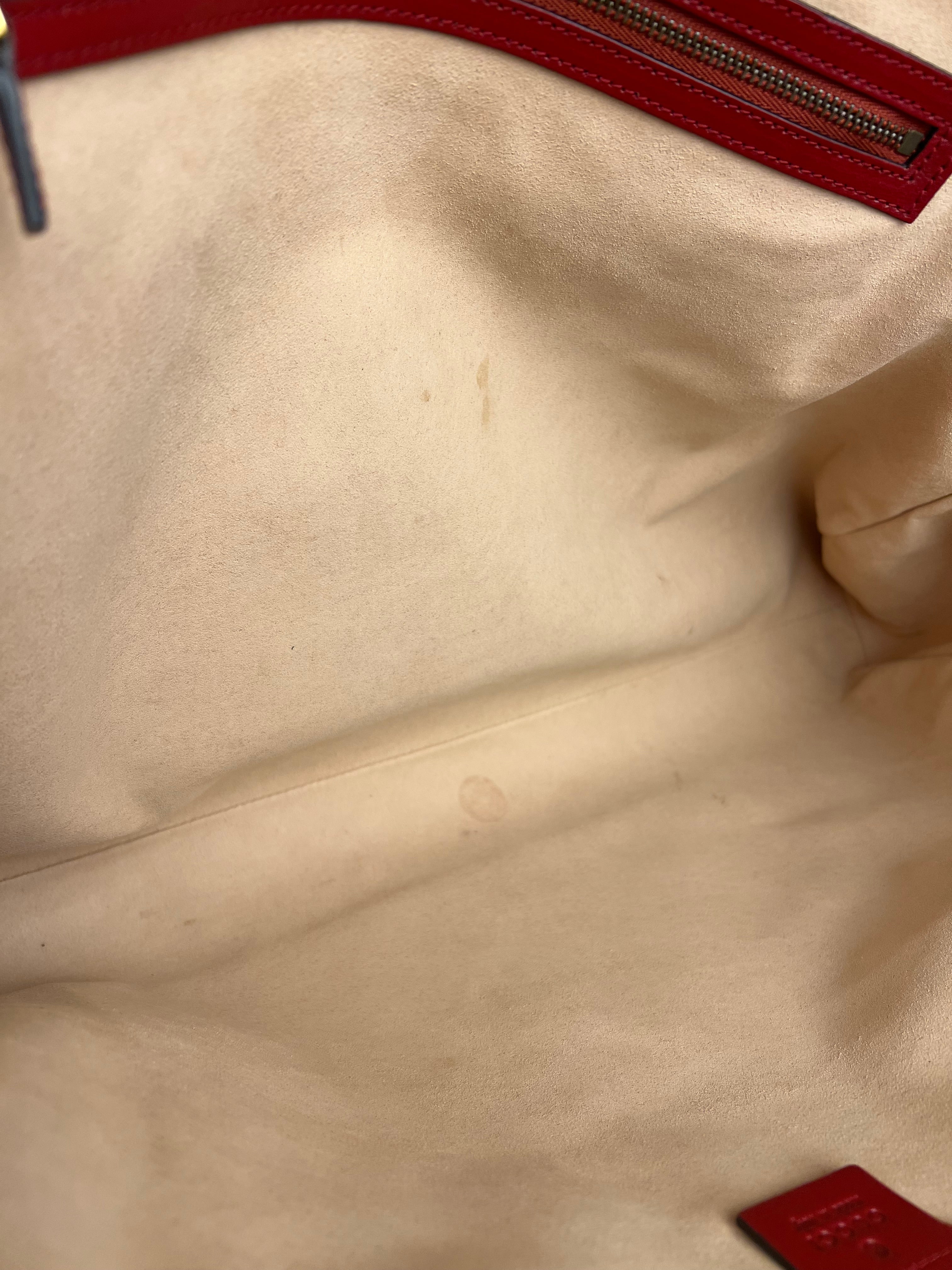 Gucci Re(Belle) Red Leather Top Handle Bag