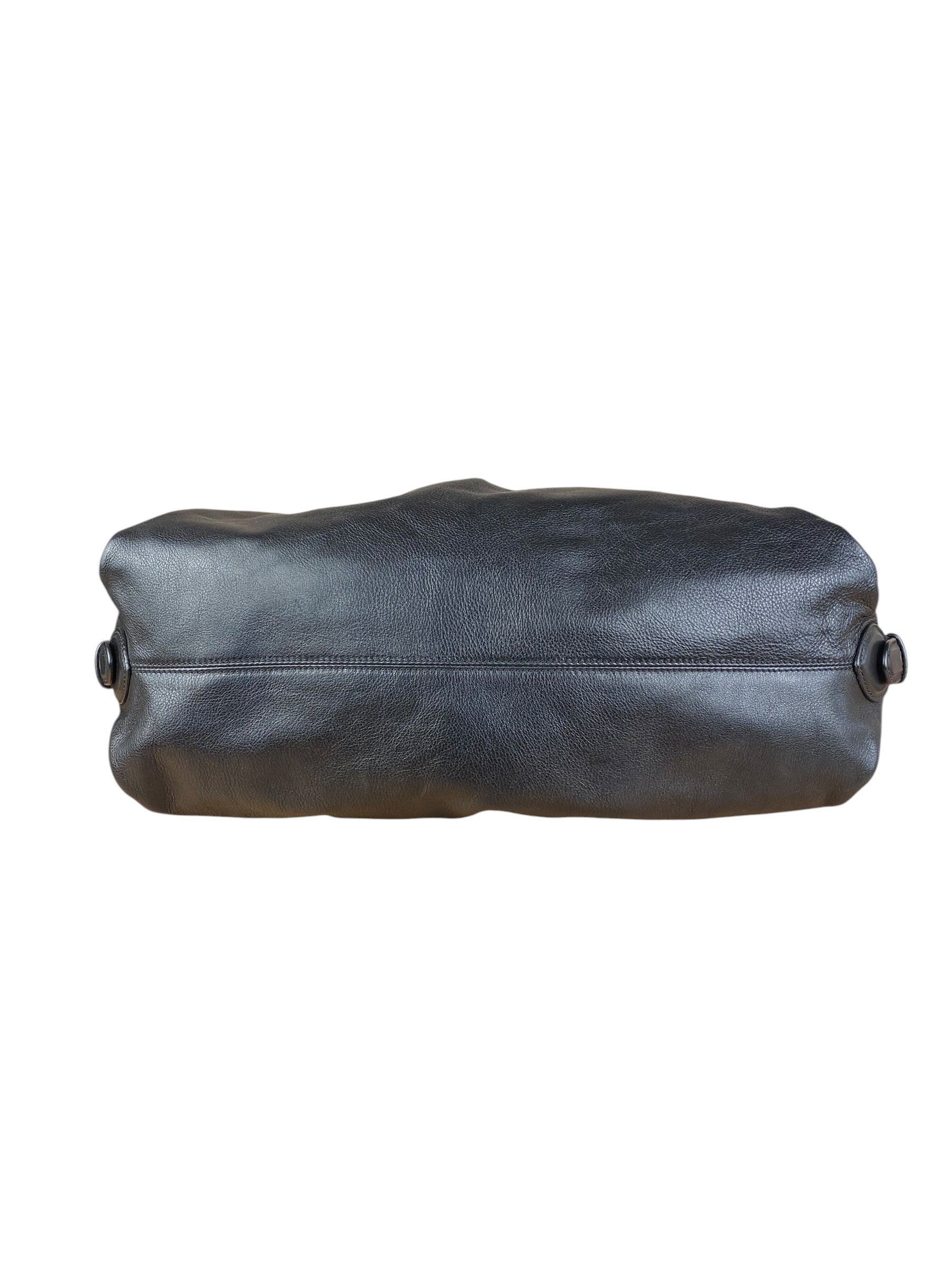 Fendi Vintage Black Brosa Doctor Tote
