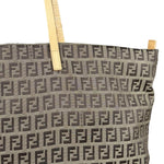 Fendi Vintage FF Canvas Print Zip Shoulder Tote