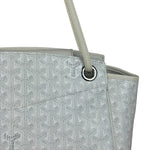 Goyard White Goyardine Sac Rouette PM Shoulder Tote