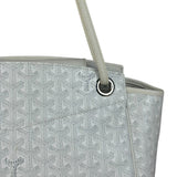 Goyard White Goyardine Sac Rouette PM Shoulder Tote