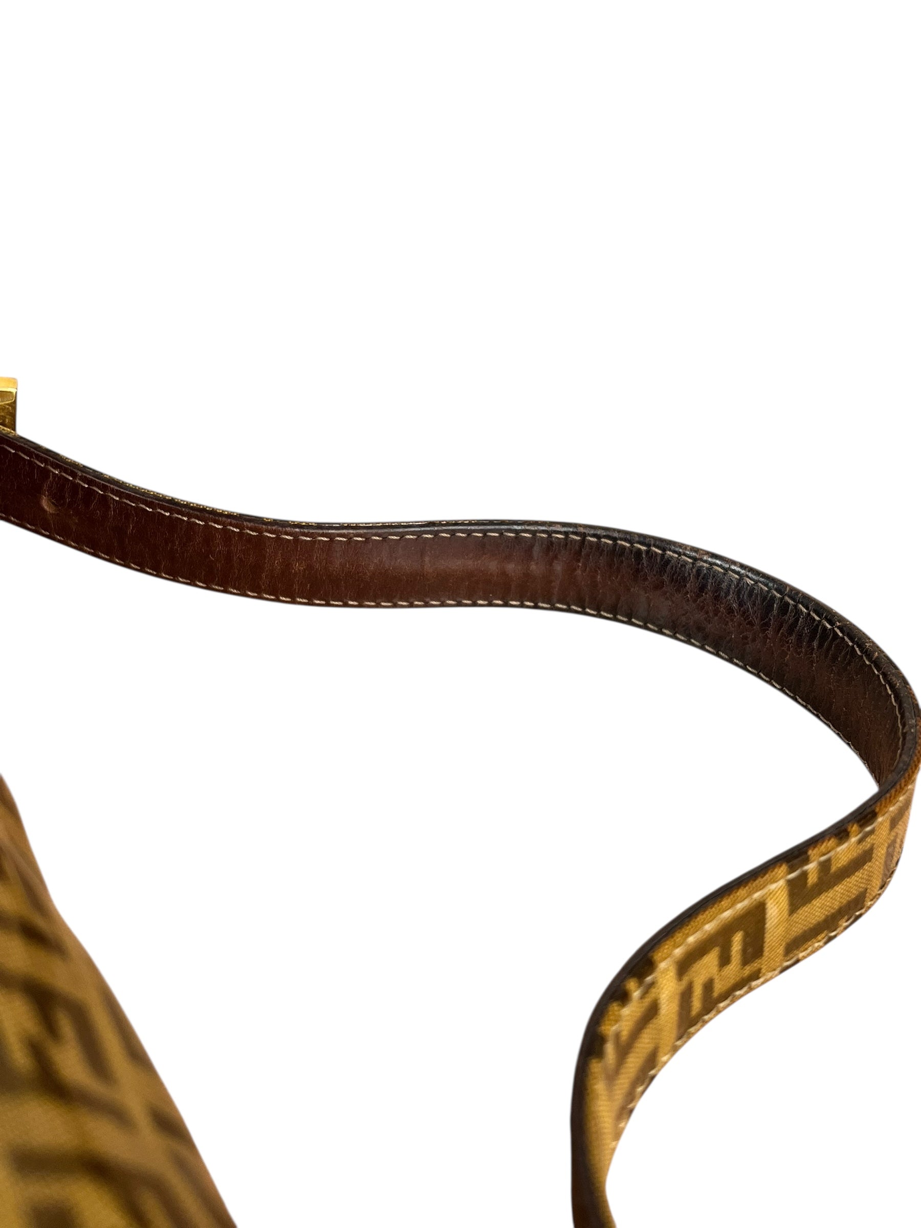 Fendi FF Sequin PVC Coated Canvas Baguette
