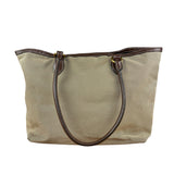 Prada Vintage Jacquard Logo Tote Brown