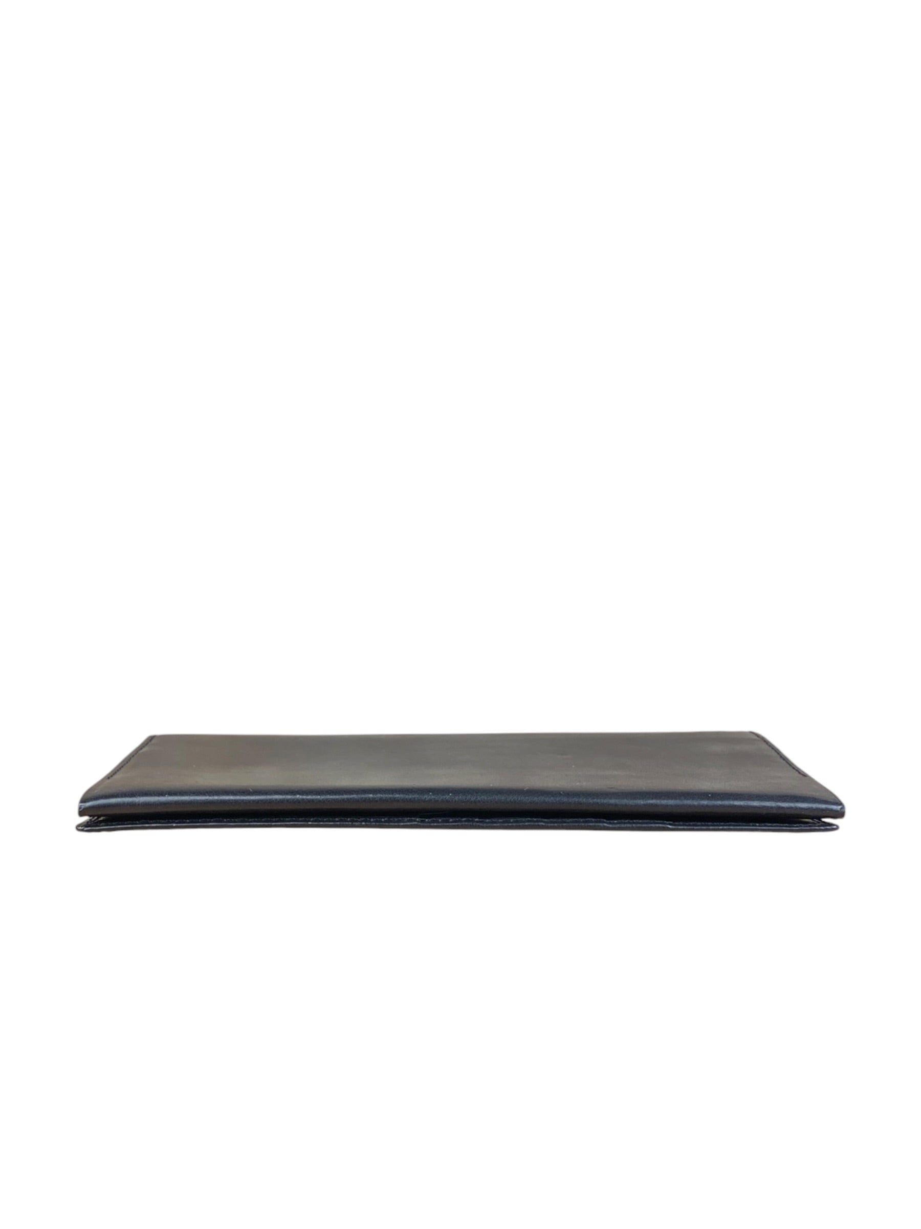 Valentino Black Leather Long Wallet