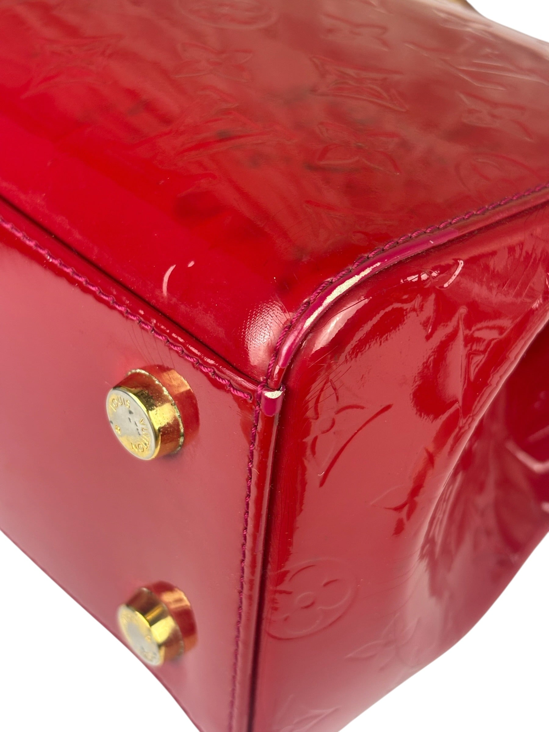 Louis Vuitton Red Vernis Brea Two-Way Bag MM