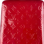 Louis Vuitton Red Leather Monogram Vernis Bellevue Handbag PM