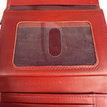 Givenchy Vintage Red Leather Trifold Wallet