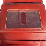 Givenchy Vintage Red Leather Trifold Wallet