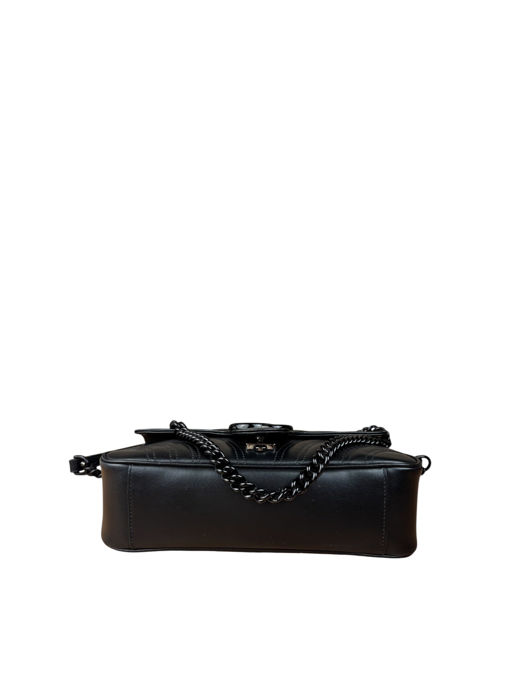 Gucci Black GG Marmont Small Shoulder Bag