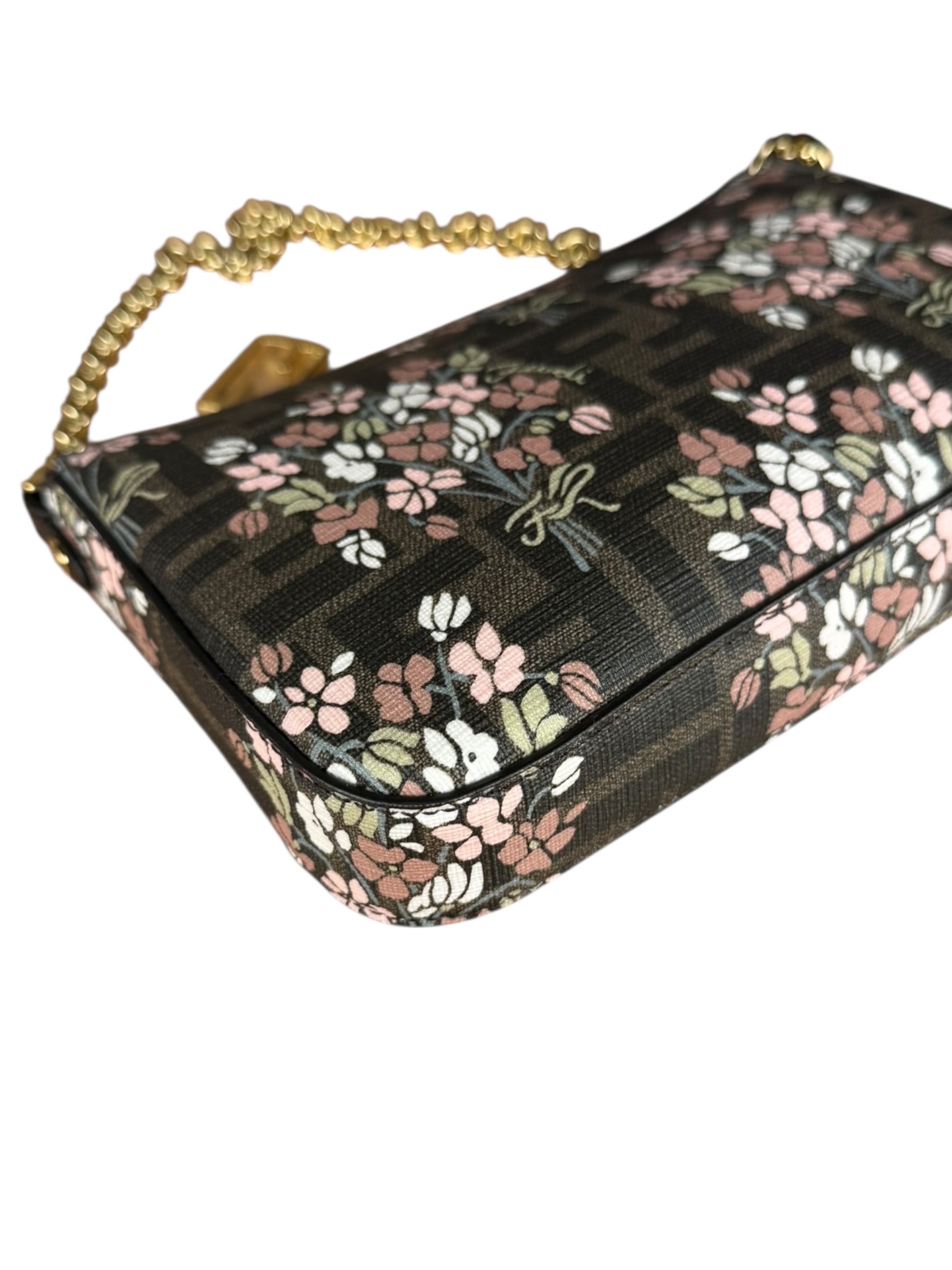 Fendi Floral FF Chain Pochette