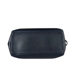 Coach Navy Crossgrain Leather City Zip Shoulder Bag