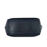 Coach Navy Crossgrain Leather City Zip Shoulder Bag