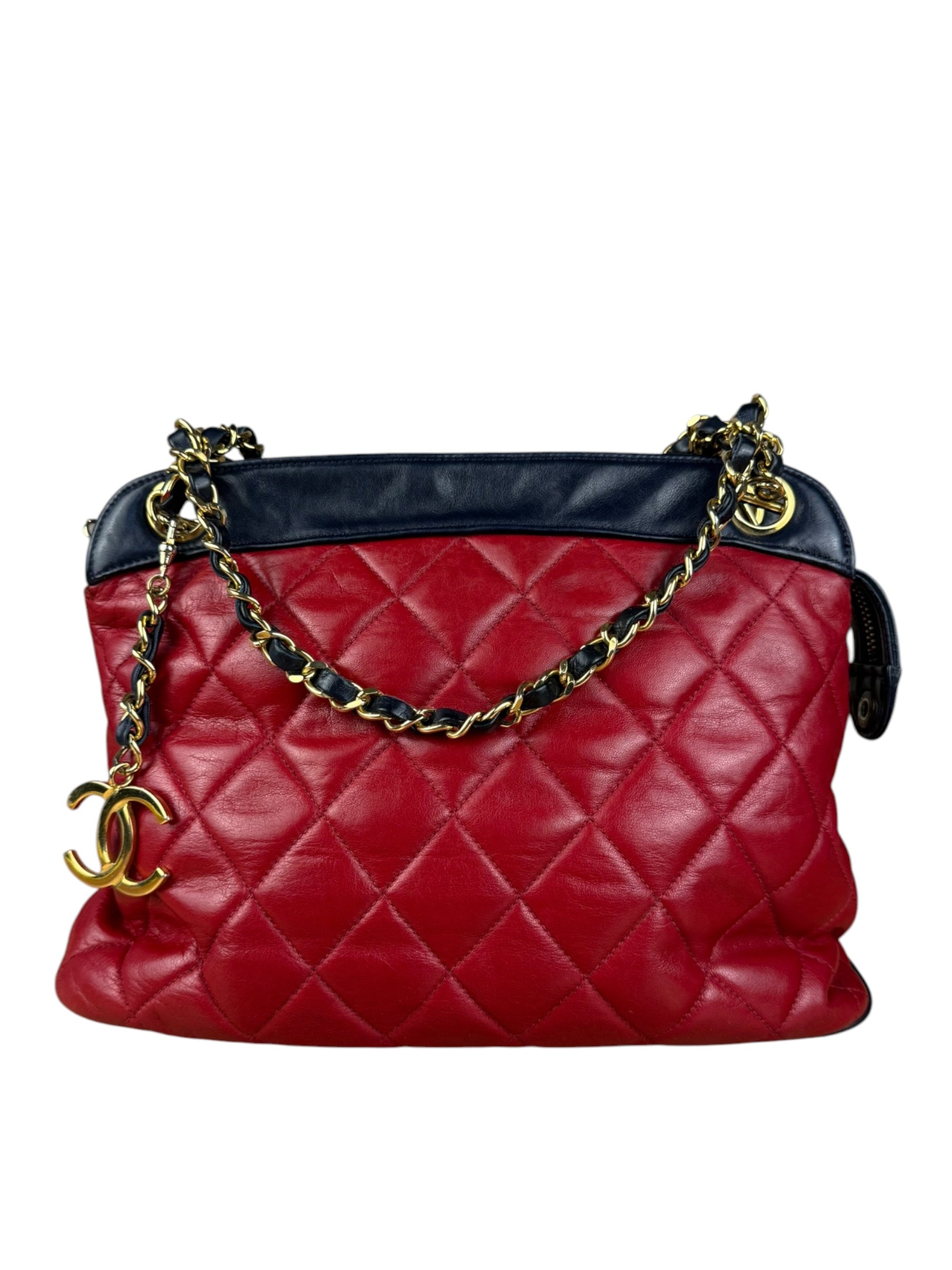 Chanel Vintage Two-Tone Mademoiselle Shoulder Bag 1990